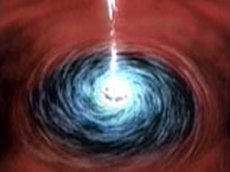 Черная дыра разрывает на куски звезду