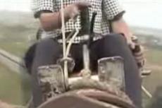 Китайский фермер изобрел летающий трактор