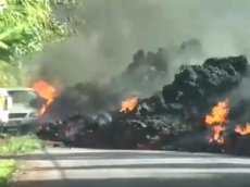 Лава за минуту «съела» Ford Mustang