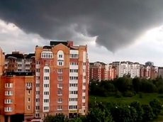 В соседнем с Тулой Обнинске сняли видео прошедшего над городом торнадо