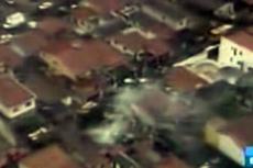 В бразильском Сан-Паулу самолет упал на жилой район