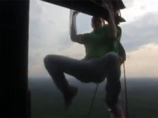 Опасные трюки на большой высоте