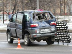 Регистратор снял аварию с девятью пострадавшими на юге Москвы