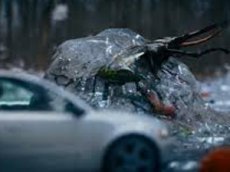 ГИБДД показали дорогу после дождя и снега под микроскопом