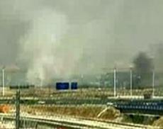 Пассажирский лайнер сгорел в аэропорту Мадрида. Видео очевидца