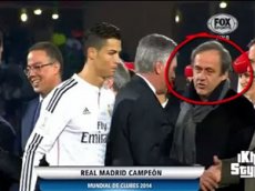 Роналду отказался пожать руку главе УЕФА
