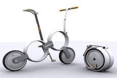 Изобретен складной концептуальный велосипед