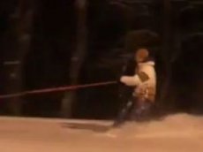 На Ставрополье лыжник пронесся по улицам со скоростью 120 км/ч