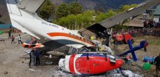 Самолет столкнулся с вертолетом в Непале