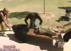 Маг-экстремал разрывает женщину на части