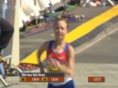 Ольга Каниськина выиграла золото в ходьбе на 20 км