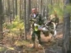 Первое видео с места крушения вертолета с иркутским губернатором на борту