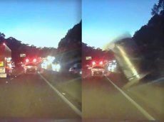 Прилетевшая «из ниоткуда» бочка пива привела к ДТП