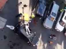 Мужчина выпал с 14 этажа на автомобиль и выжил