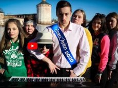 Школьники записали клип-пародию на песню Uno группы Little Big