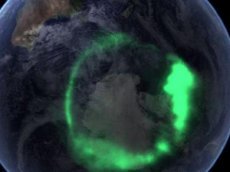 Космонавты засняли северное сияние с МКС