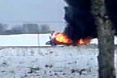 ДТП посреди поля: «Понтиак» сгорел как спичка