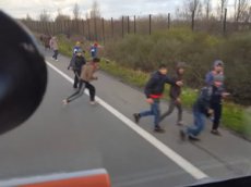Eвропейцы таранят толпы мигрантов на грузовиках
