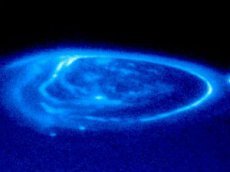 Полярное сияние на Юпитере