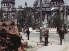 Цветное видео послевоенного Берлина