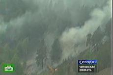 На берегу Байкала бушует пожар