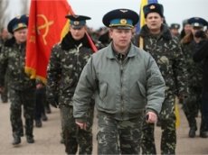 Видео безоружного марша солдат Украины на Бельбек