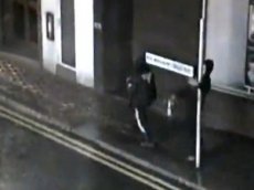 За полицейских заступился… фонарный столб!