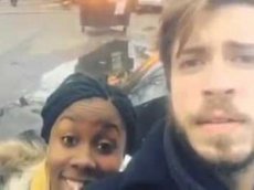 Пара едва не стала жертвой взрыва во время селфи