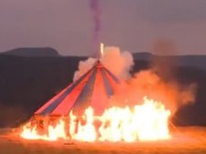 Пожар на съемочной площадке фильма "Не бойся, я с тобой-2"