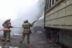 В Рязани на ходу потушили горящий поезд