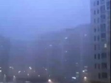 Снежная гроза прошла в Москве в ночь на Крещение