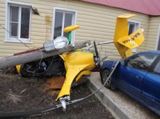 Вертолёт вице-мэра Липецка рухнул на частный дом