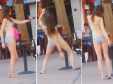 Девушка в бикини собрала 2 миллиона просмотров на видеохостингах