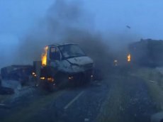ДТП со взрывом на трассе Волгоград-Саратов