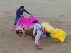 Знаменитый матадор лишился скальпа после атаки быка