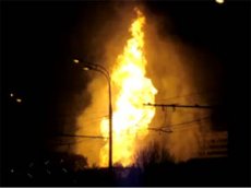 Очевидец снял на видео взрыв газа в Москве