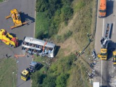 Авария украинского автобуса в Германии
