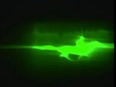 Первое видео для проецирования с самолета на облака