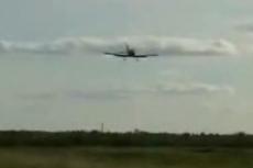 Посадка самолета с оторванным колесом