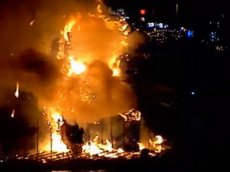 В Швеции снова сожгли главный рождественский символ
