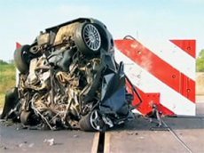 Краш-тест Ford Focus на скорости 192 км/ч