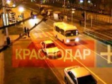 Камера засняла смертельный наезд на пешехода в Краснодаре