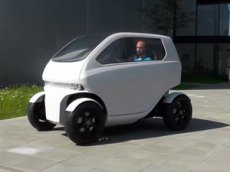 Автомобиль-"краб! умеет ездить боком и ужиматься в размерах