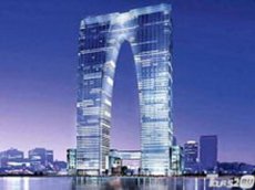 В Китае построили "небоскреб-брюки"