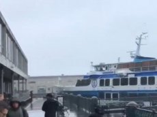 Столкновение парома с пирсом в Сан-Франциско