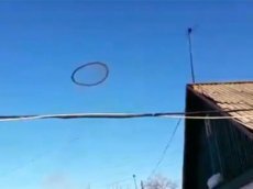 Загадочное кольцо в небе над Астаной