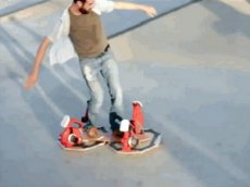Американец построил летающий скейтборд из фанеры и пылесоса