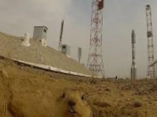 Байконурский суслик проводил ракету в космос