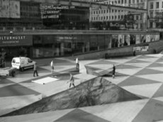 Оптическая иллюзия в Стокгольме