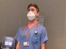 Красивый закат на вершинах Шерегеша